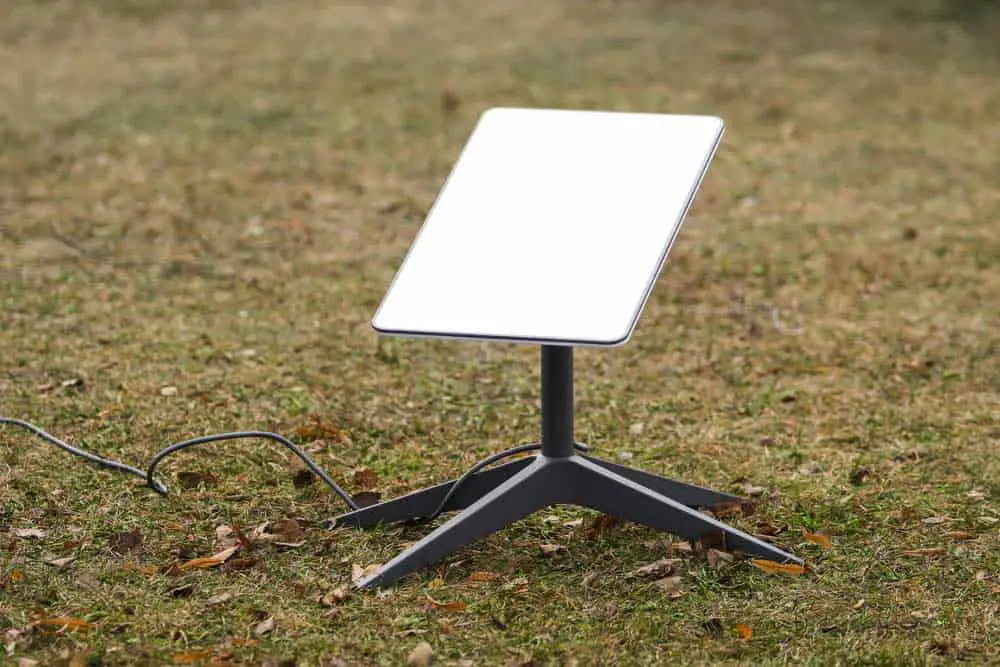 A Starlink Antenna on the Ground. 